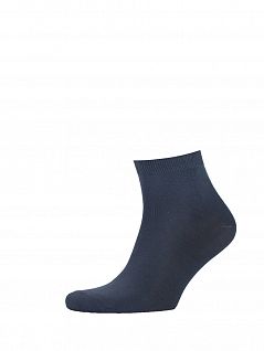 Комплект из 10 пар мужских однотонных носков их бамбука черного цвета "RuSocks" М-455
